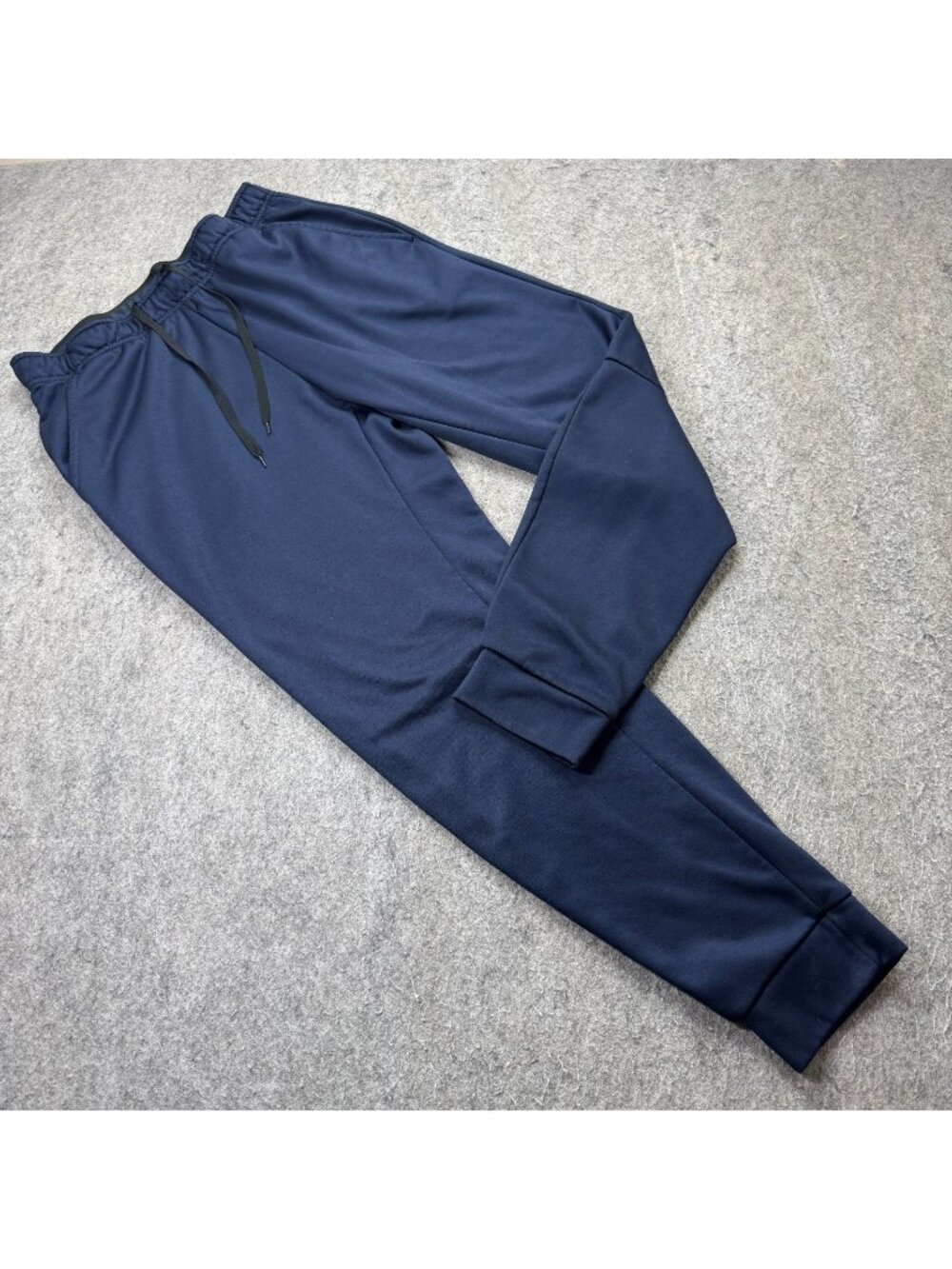 Nike Jogger Men L Blue Big Swoosh Therma Tapered Cuffed 30" Training 932257